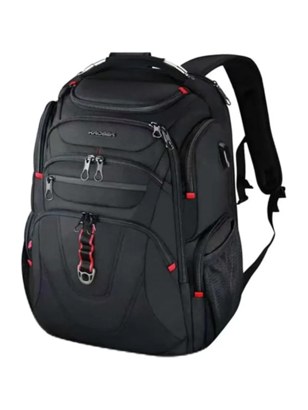 Laptop Backpack 17 Inch Large Travel Business Bag RFID USB Water Resistant Black